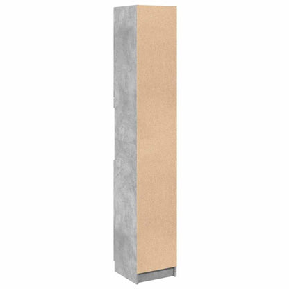 Mobile da Bagno Grigio Cemento 32x34x188,5 cm Legno Multistrato | homemem39