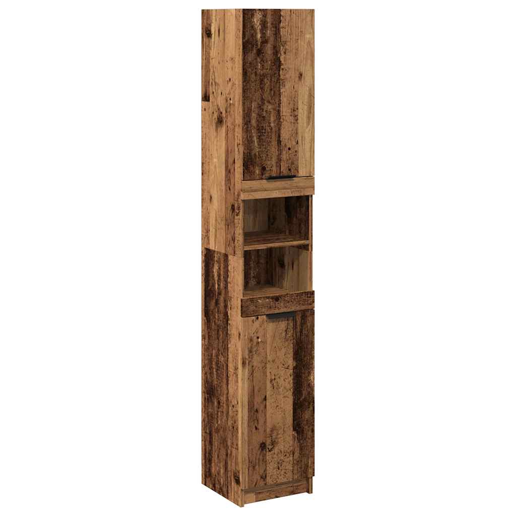 Armadietto Bagno Legno Antico 32x34x188,5 cm Legno Multistrato | homemem39