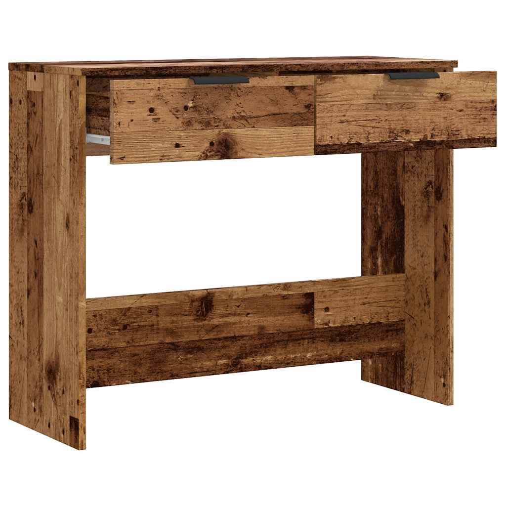 Tavolo Consolle in Legno Vecchio 90x36x75 cm Legno Multistrato - homemem39