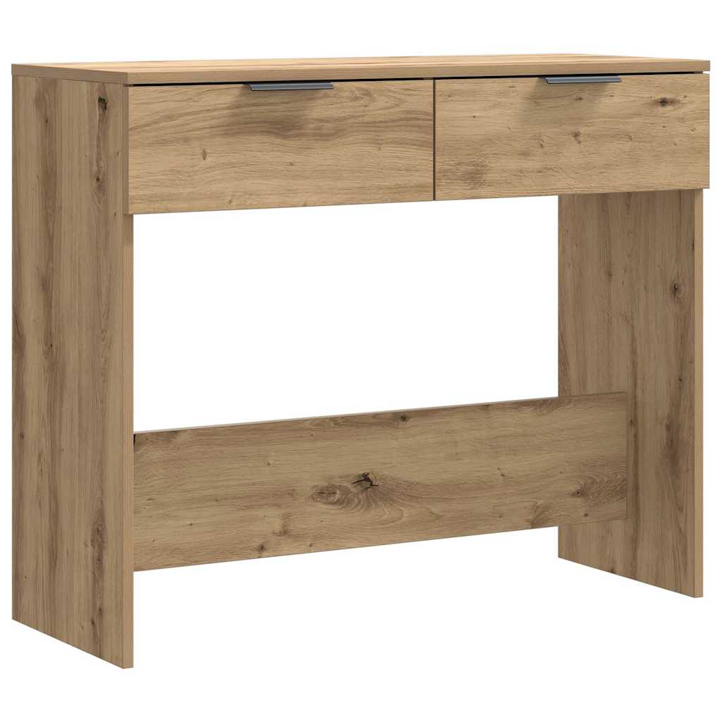 Tavolo Consolle Rovere Artigianale 90x36x75 cm in Truciolato | homemem39