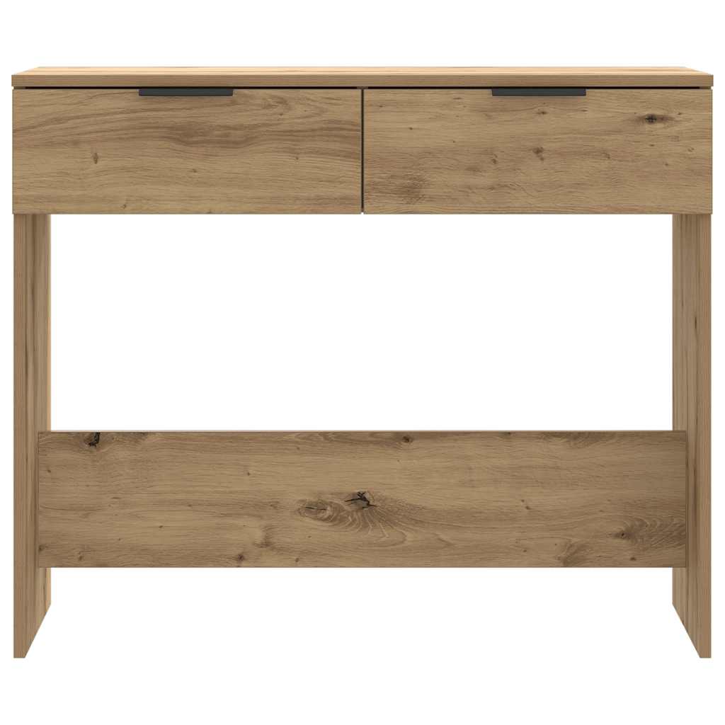 Tavolo Consolle Rovere Artigianale 90x36x75 cm in Truciolato | homemem39