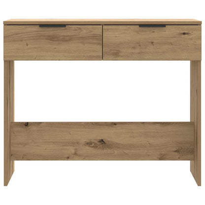 Tavolo Consolle Rovere Artigianale 90x36x75 cm in Truciolato | homemem39