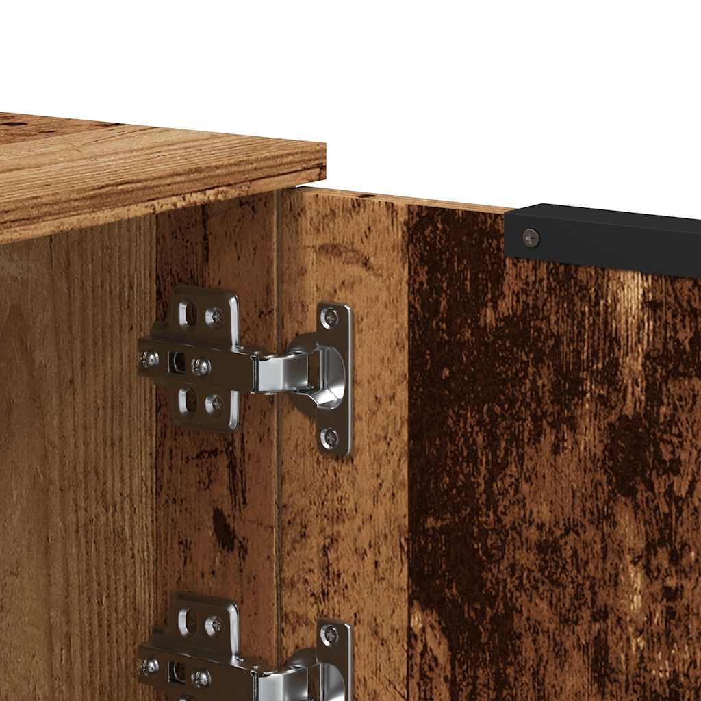 Mobile Porta TV Legno Vecchio 102x35x36,5 cm Legno Multistrato - homemem39