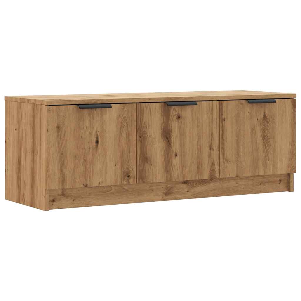 Mobile TV Marrone Artigianale 102x35x36,5 cm Legno Multistrato - homemem39