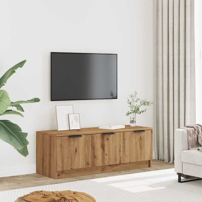 Mobile TV Marrone Artigianale 102x35x36,5 cm Legno Multistrato - homemem39