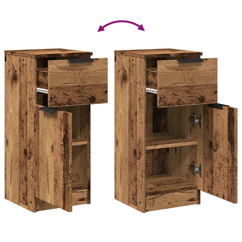 Credenza Legno Antico 30x30x70 cm in Legno Multistrato | homemem39