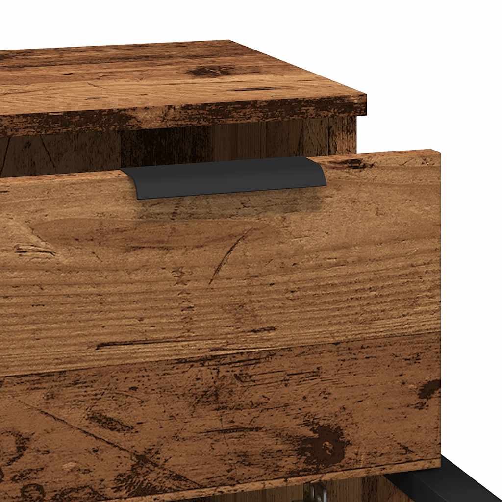 Credenza Legno Antico 30x30x70 cm in Legno Multistrato | homemem39