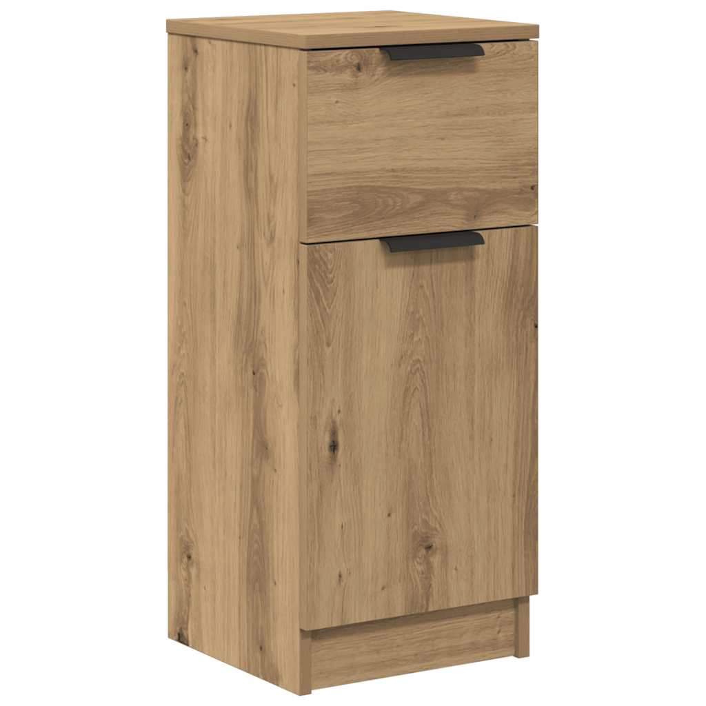 Credenza Rovere Artigianale 30x30x70 cm in Legno Multistrato