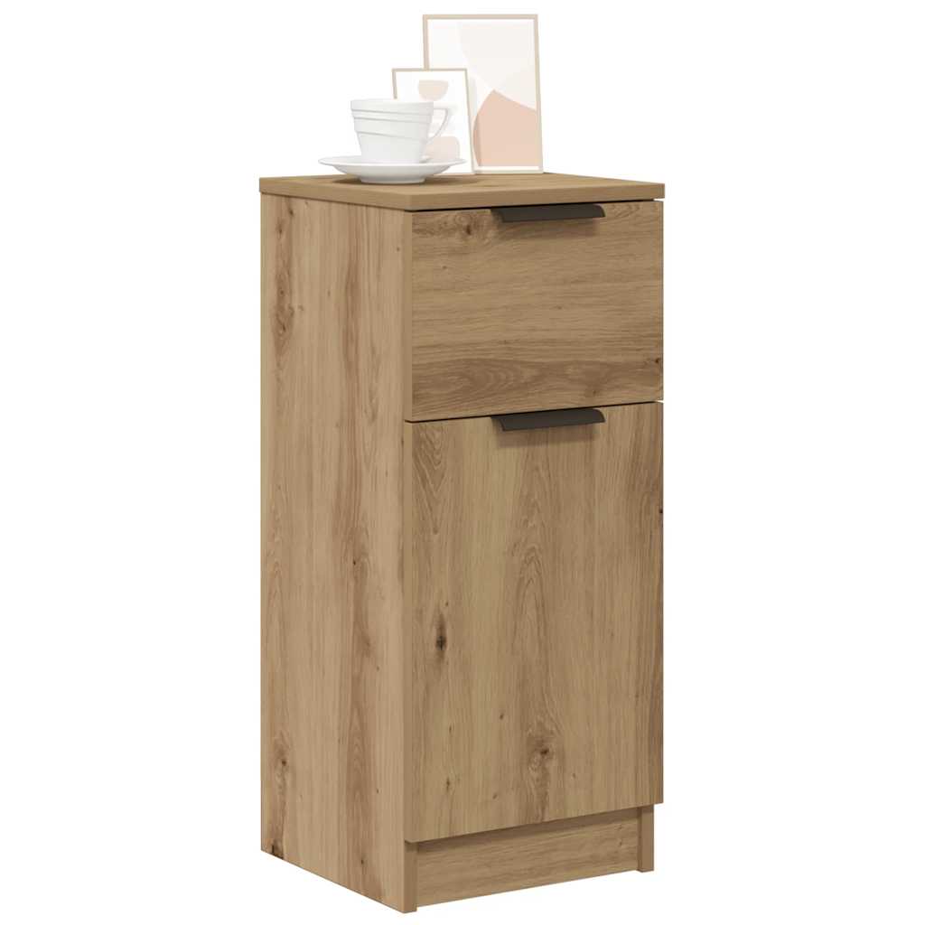 Credenza Rovere Artigianale 30x30x70 cm in Legno Multistrato