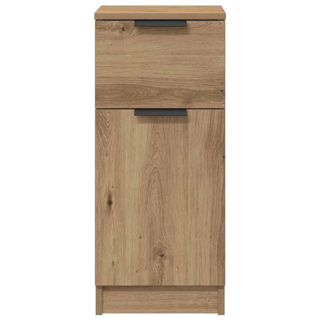 Credenza Rovere Artigianale 30x30x70 cm in Legno Multistrato
