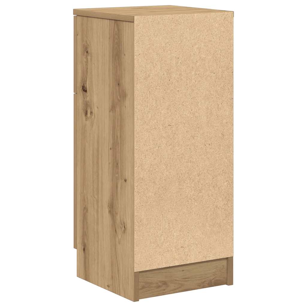 Credenza Rovere Artigianale 30x30x70 cm in Legno Multistrato