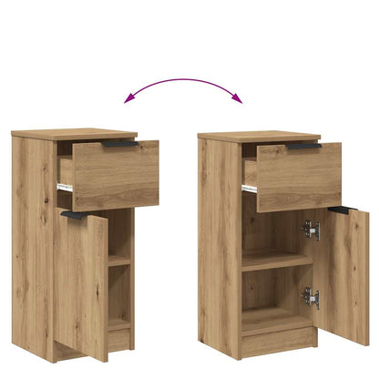 Credenza Rovere Artigianale 30x30x70 cm in Legno Multistrato