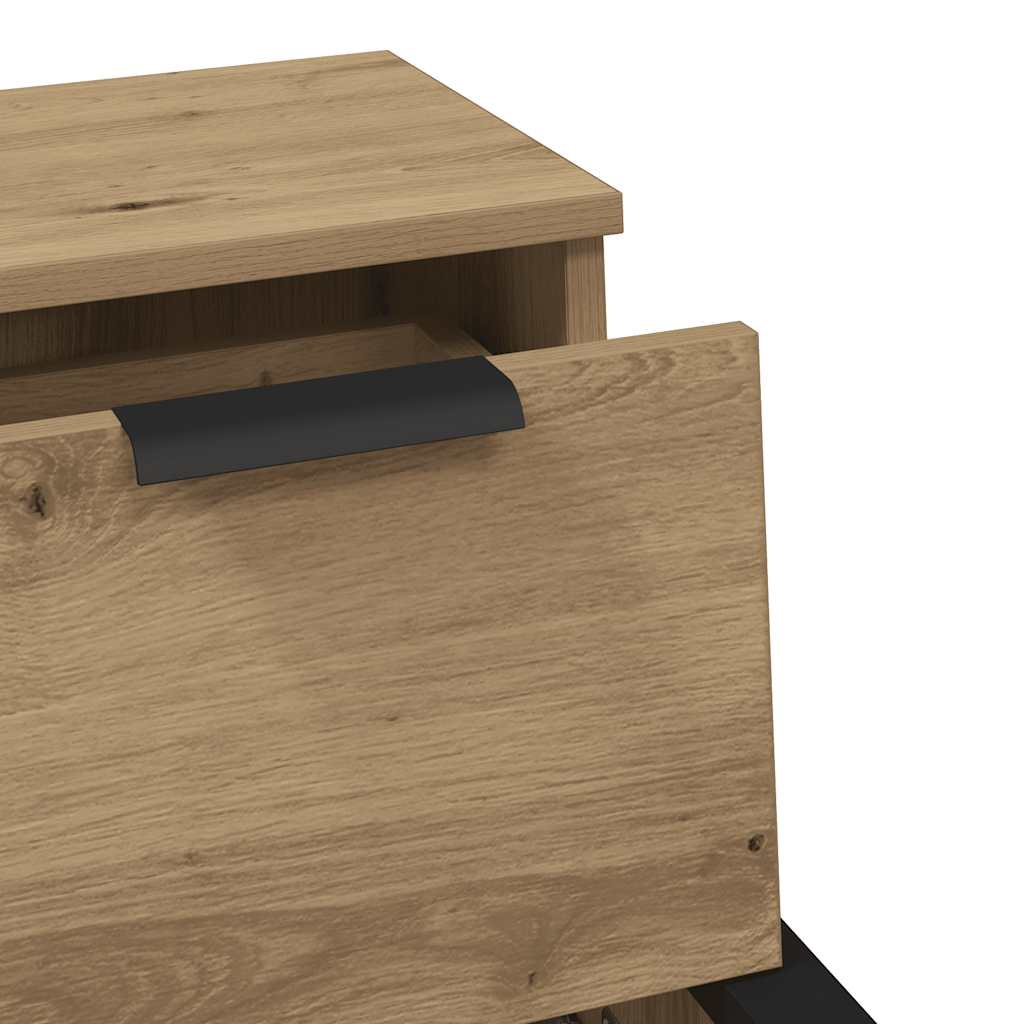 Credenza Rovere Artigianale 30x30x70 cm in Legno Multistrato