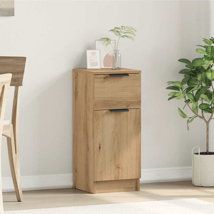 Credenza Rovere Artigianale 30x30x70 cm in Legno Multistrato