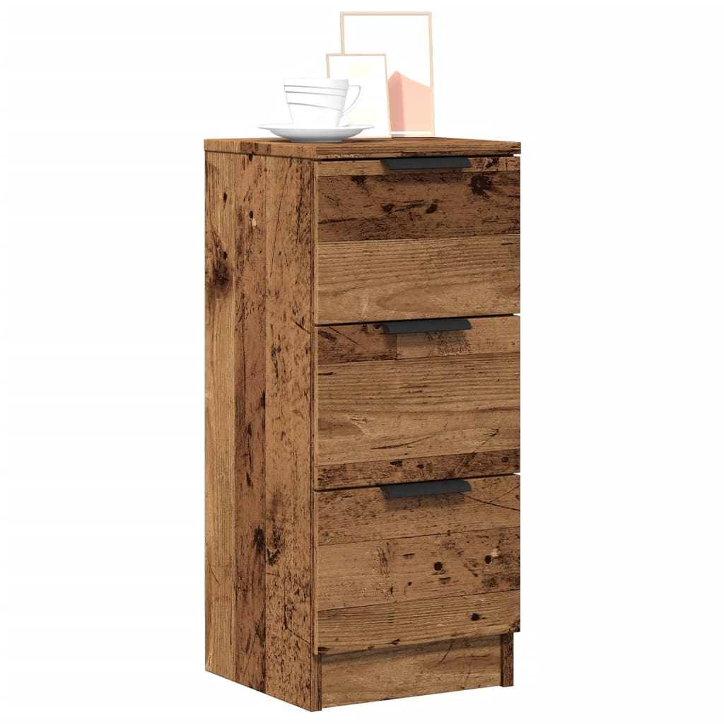 Credenze 2 pz Legno Antico 30x30x70 cm in Legno Multistrato | homemem39