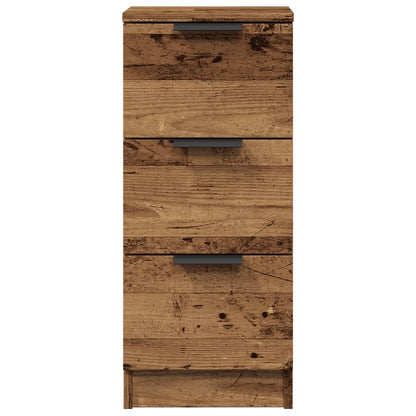 Credenze 2 pz Legno Antico 30x30x70 cm in Legno Multistrato