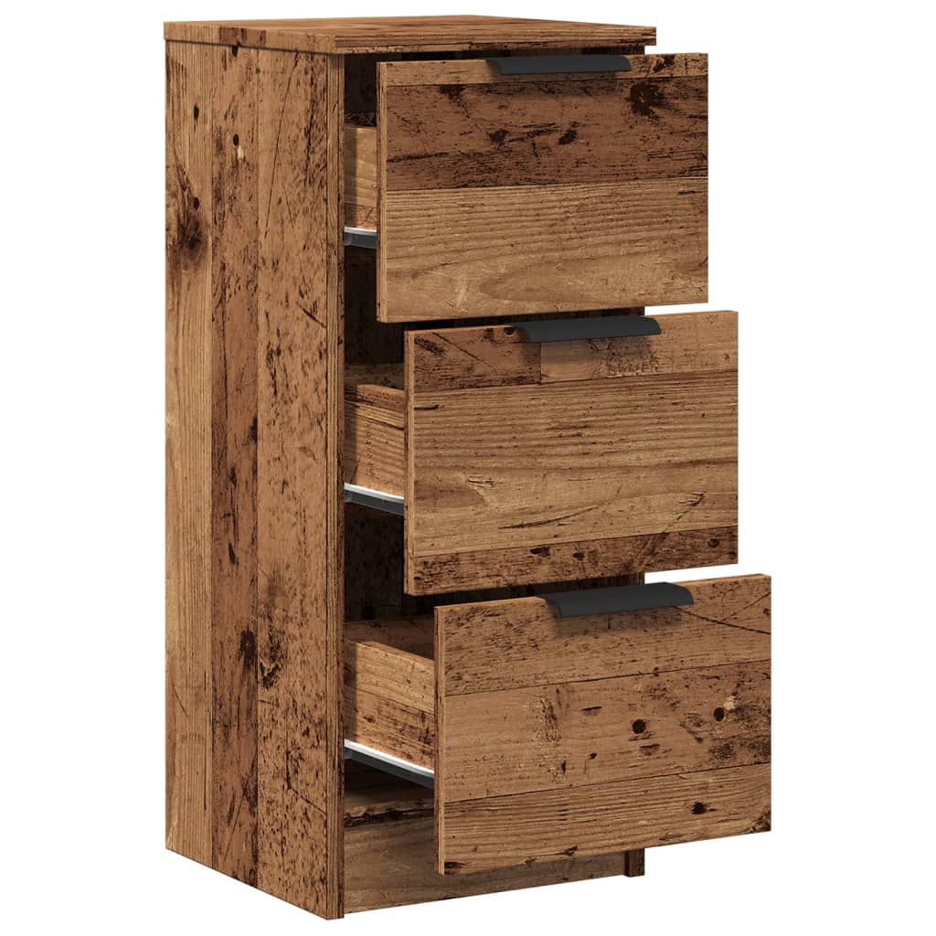 Credenze 2 pz Legno Antico 30x30x70 cm in Legno Multistrato | homemem39