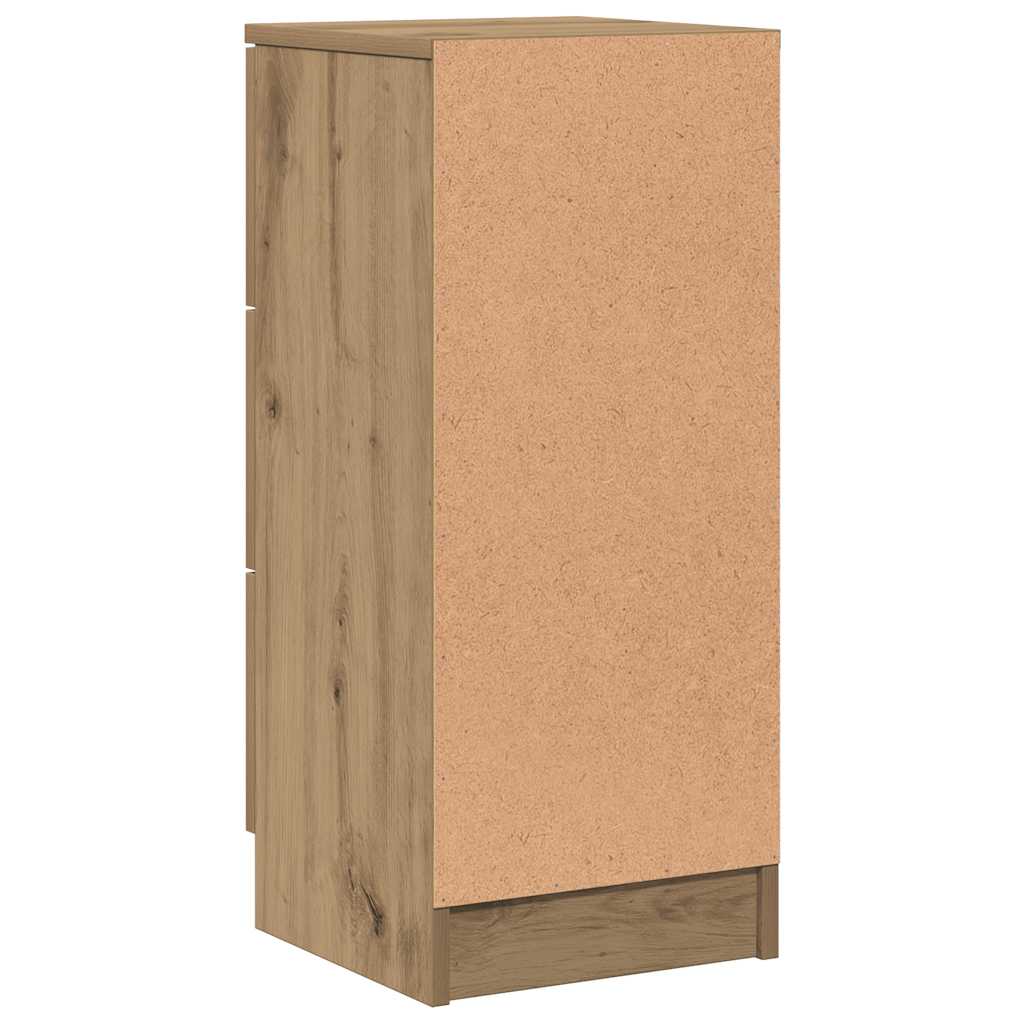 Credenza Rovere Artigianale 30x30x70 cm in Legno Multistrato