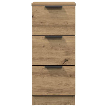 Credenze 2 pz Rovere Artigianale 30x30x70 cm Legno Multistrato