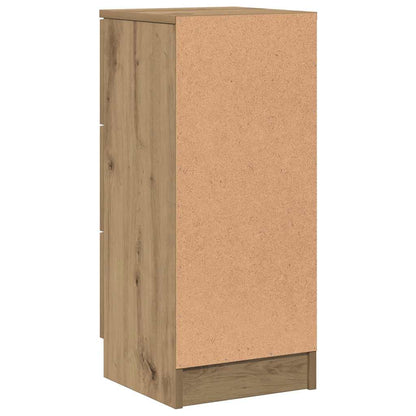 Credenze 2 pz Rovere Artigianale 30x30x70 cm Legno Multistrato