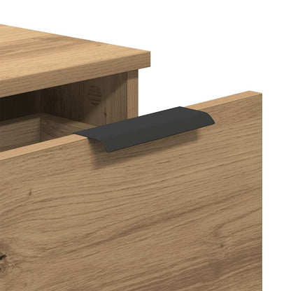 Credenze 2 pz Rovere Artigianale 30x30x70 cm Legno Multistrato