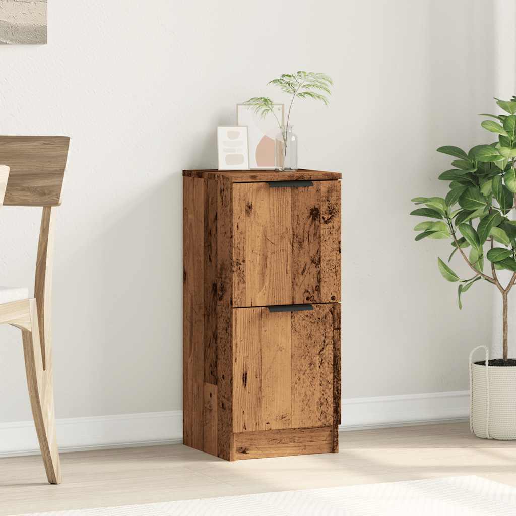 Credenza Legno Antico 30x30x70 cm in Legno Multistrato - homemem39