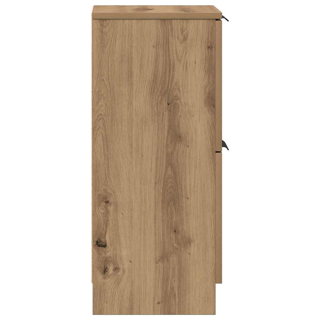 Credenza Rovere Artigianale 30x30x70 cm in Legno Multistrato - homemem39