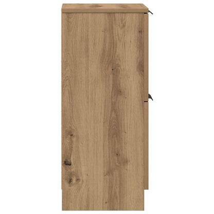 Credenza Rovere Artigianale 30x30x70 cm in Legno Multistrato - homemem39