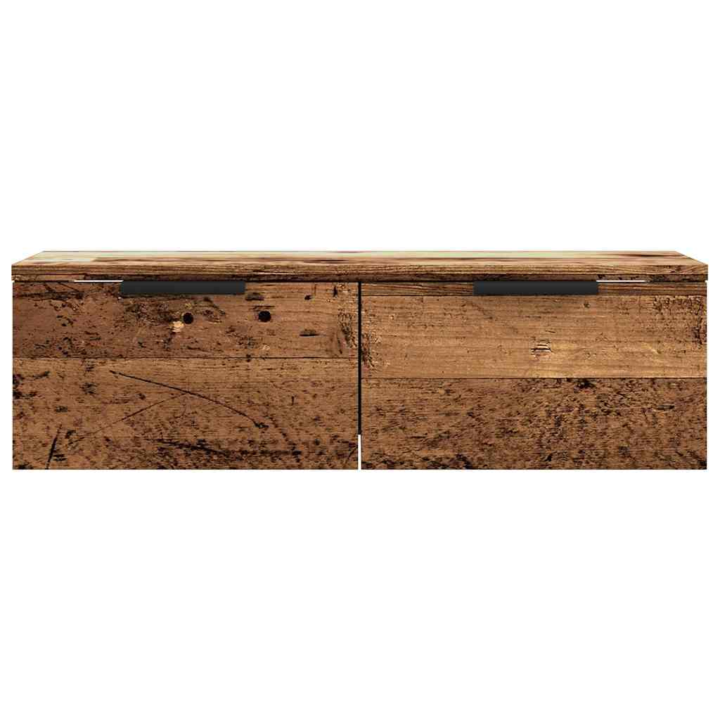 Mobile a Parete Legno Antico 68x30x20 cm in Legno Multistrato - homemem39