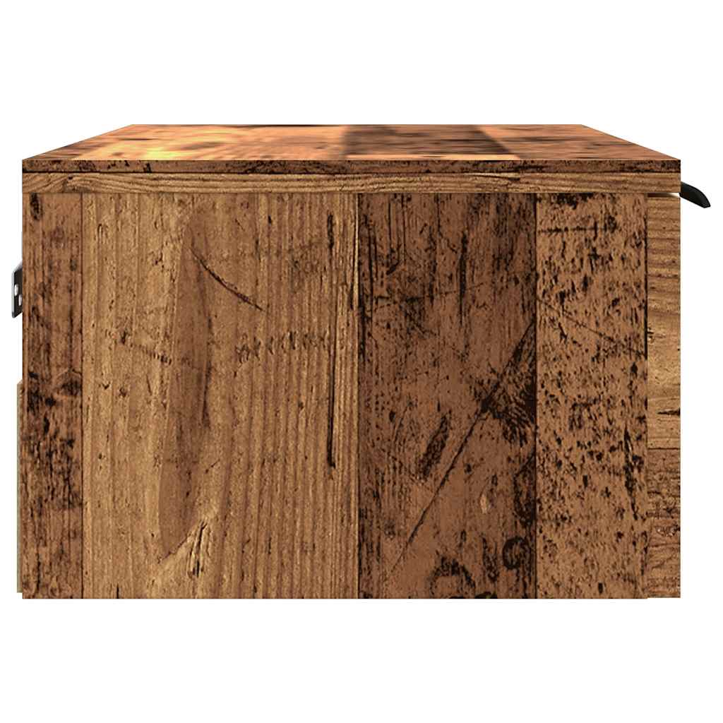 Mobile a Parete Legno Antico 68x30x20 cm in Legno Multistrato - homemem39