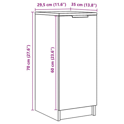 Scarpiera Rovere Artigianale 29,5x35x70 cm in Truciolato - homemem39