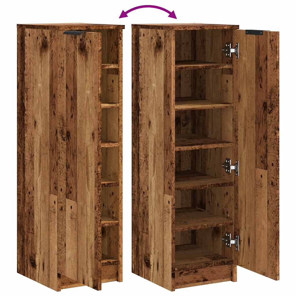 Scarpiera Legno Antico 29,5x35x100,5 cm in Truciolato - homemem39