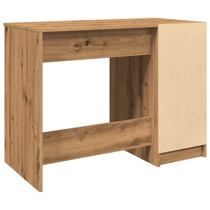 Scrivania Rovere Artigianale 100x50x75 cm in Legno Multistrato - homemem39