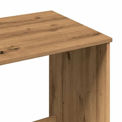 Scrivania Rovere Artigianale 100x50x75 cm in Legno Multistrato - homemem39