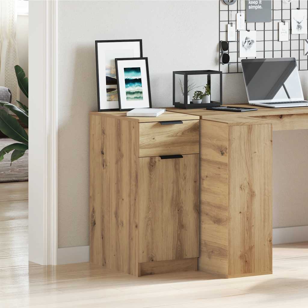 Scrivania Rovere Artigianale 34x36x50 cm in Legno Multistrato | homemem39