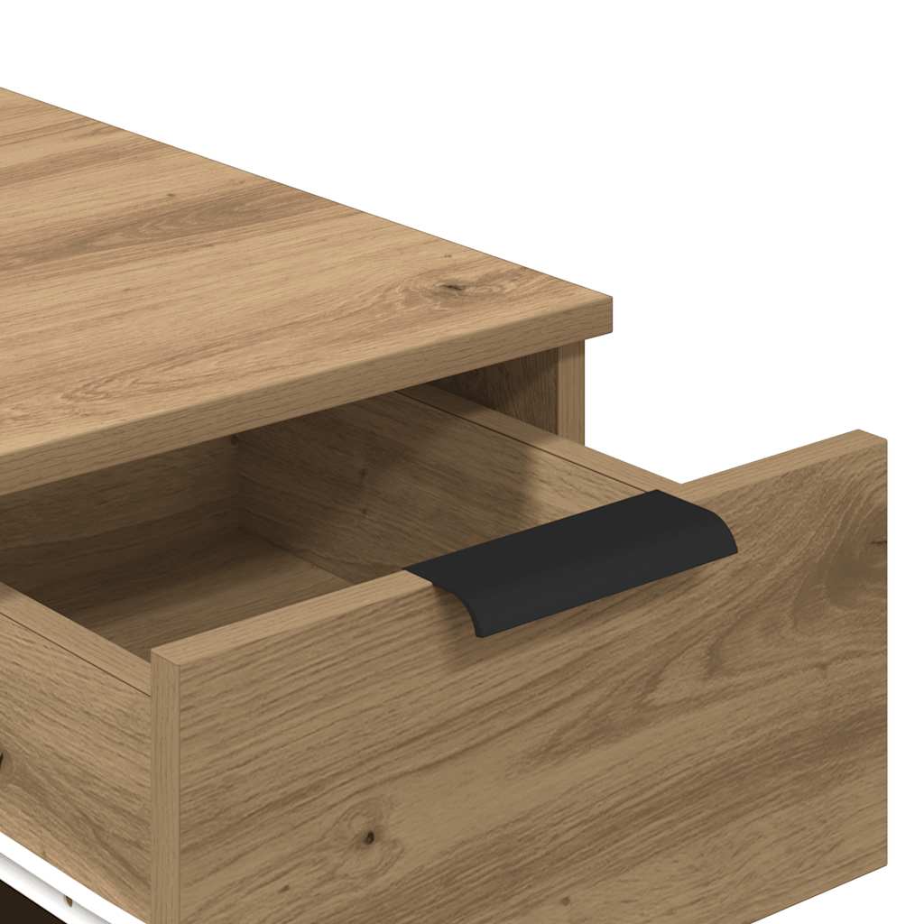 Scrivania Rovere Artigianale 34x36x50 cm in Legno Multistrato | homemem39