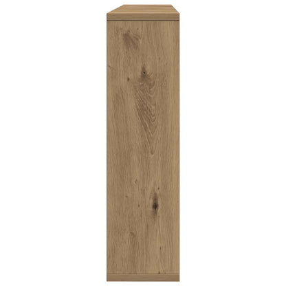Mobile a Specchio LED Rovere Artigianale 76x15x55cm Multistrato - homemem39