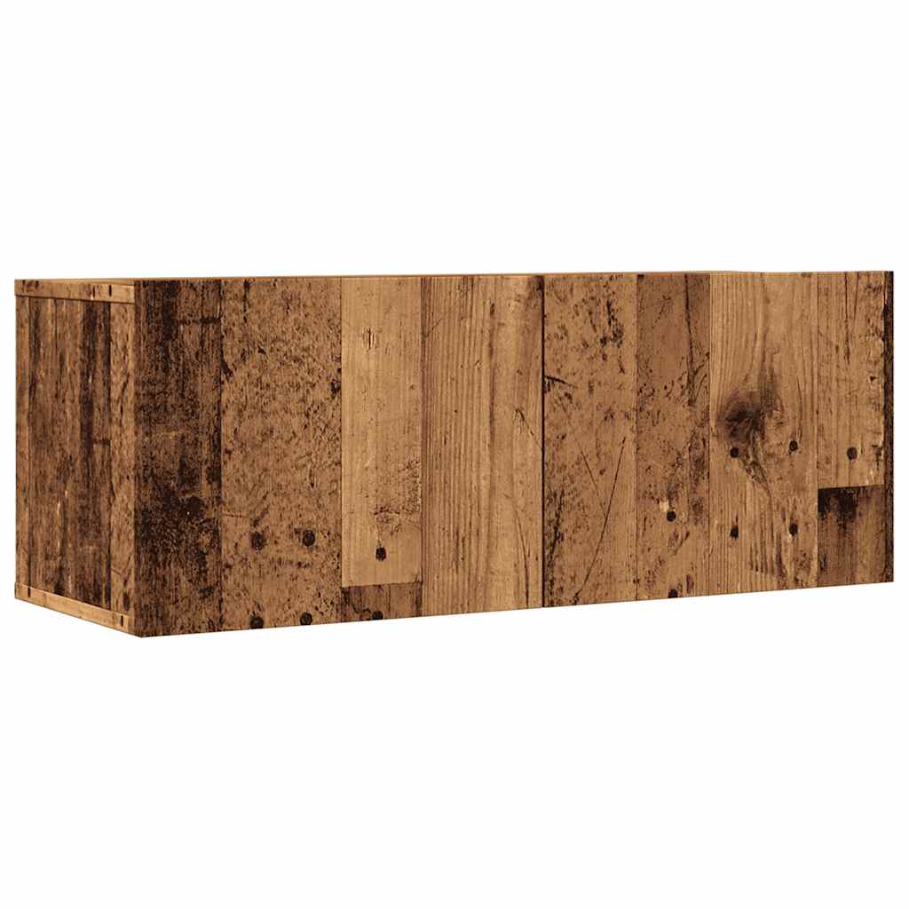 Mobili TV a Parete 2pz Legno Antico 80x30x30 cm - homemem39