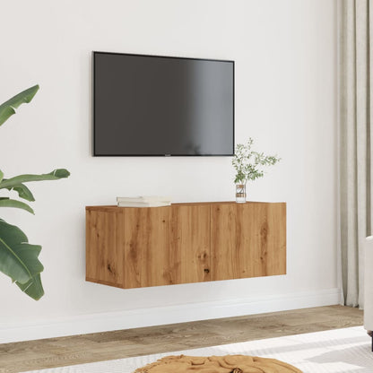Mobili TV a Parete 2pz Rovere Artigianale 80x30x30 cm - homemem39