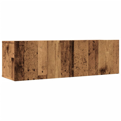 Mobili TV a Parete 2pz Legno Antico 100x30x30 cm - homemem39