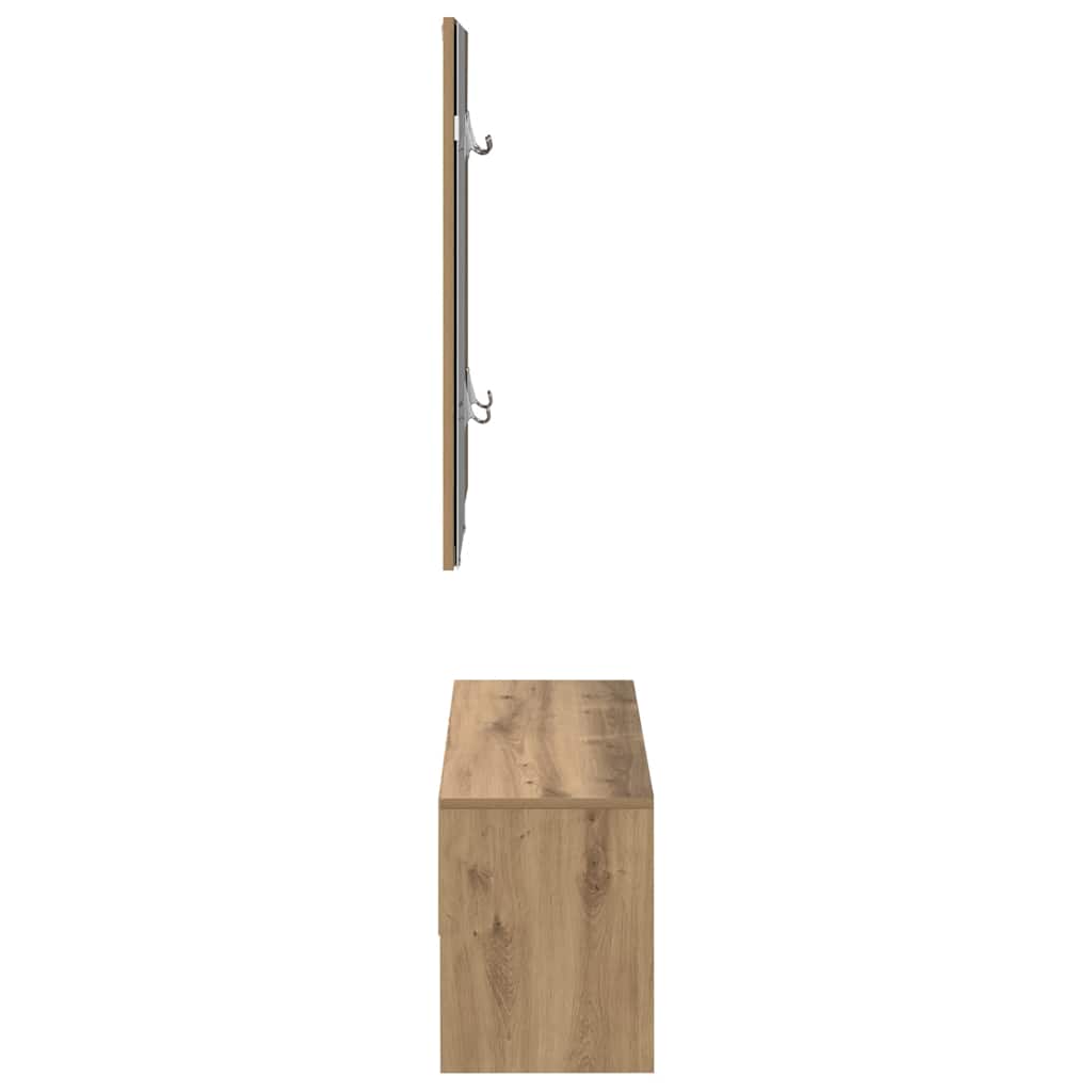 Set di Mobili da Corridoio Rovere Artigianale Legno Multistrato | homemem39