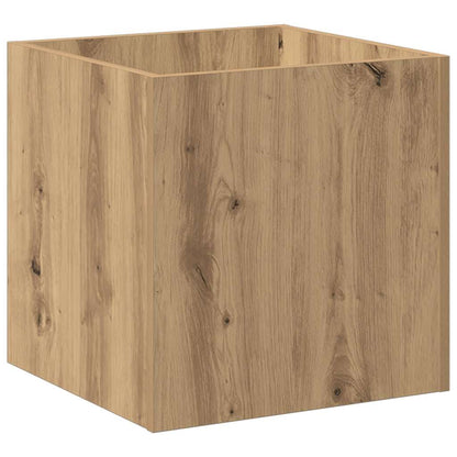 Fioriera Rovere Artigianale 40x40x40 cm in Legno Multistrato