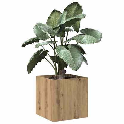 Fioriera Rovere Artigianale 40x40x40 cm in Legno Multistrato