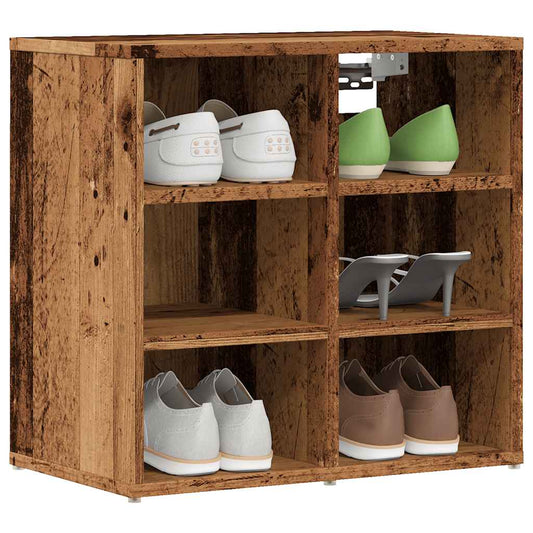Scarpiera Legno Antico 52x30x50 cm - homemem39