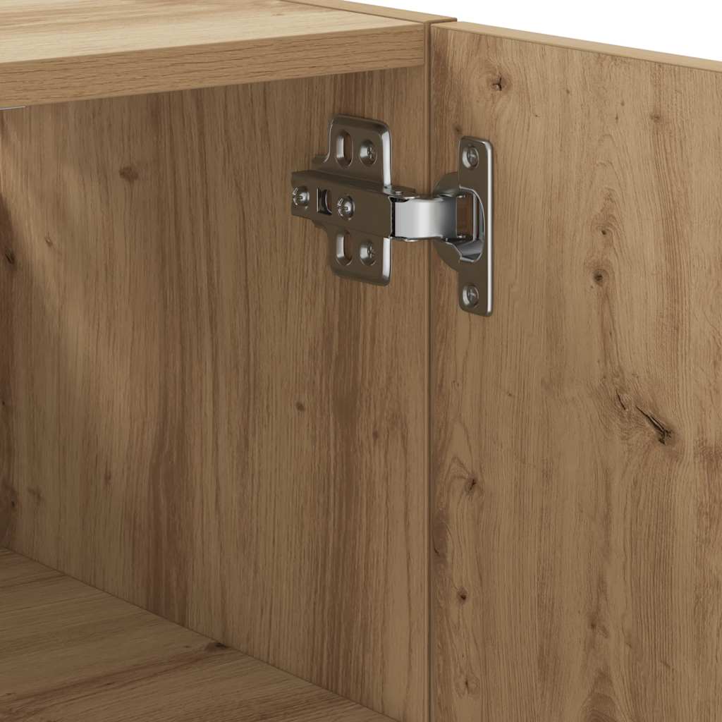 Armadietto a Muro Rovere Artigianale 60x31x70 cm in Truciolato | homemem39