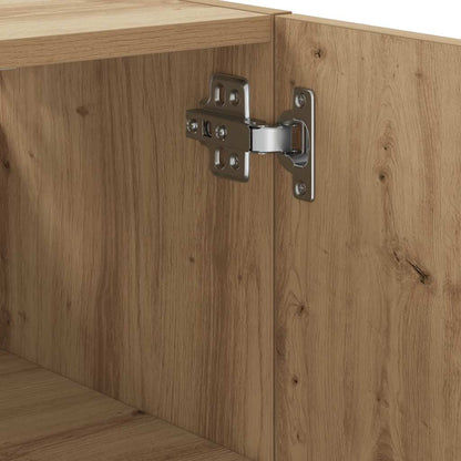 Armadietto a Muro Rovere Artigianale 60x31x70 cm in Truciolato | homemem39
