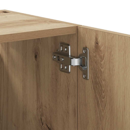 Armadietto a Muro Rovere Artigianale 60x31x60 cm in Truciolato | homemem39