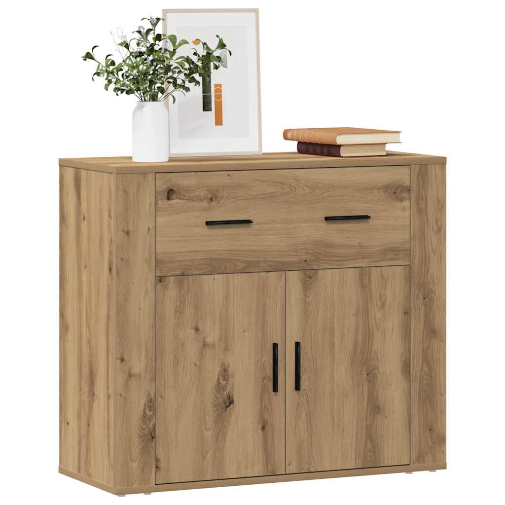 Credenza Rovere Artigianale 80x33x70 cm in Truciolato