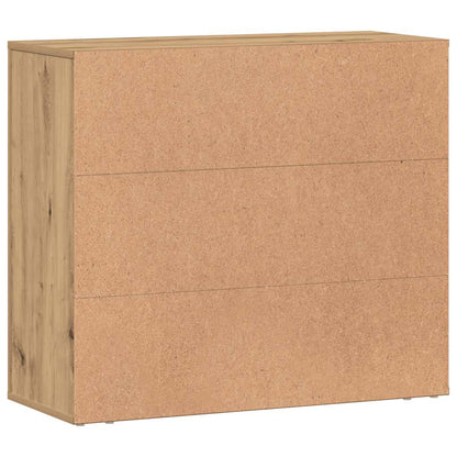 Credenza Rovere Artigianale 80x33x70 cm in Truciolato