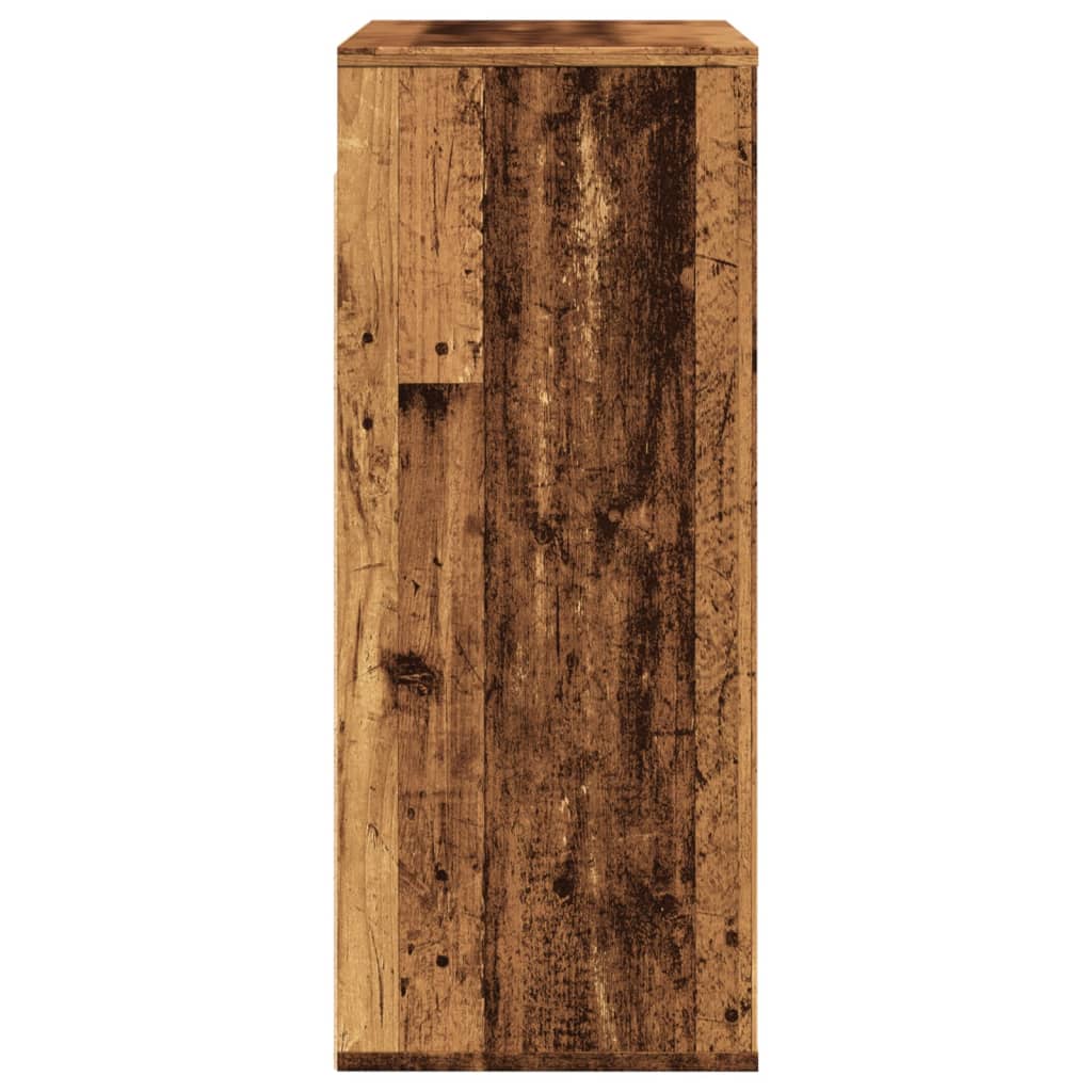 Mobile a Parete Legno Antico 80x33x80 cm in Legno Multistrato - homemem39